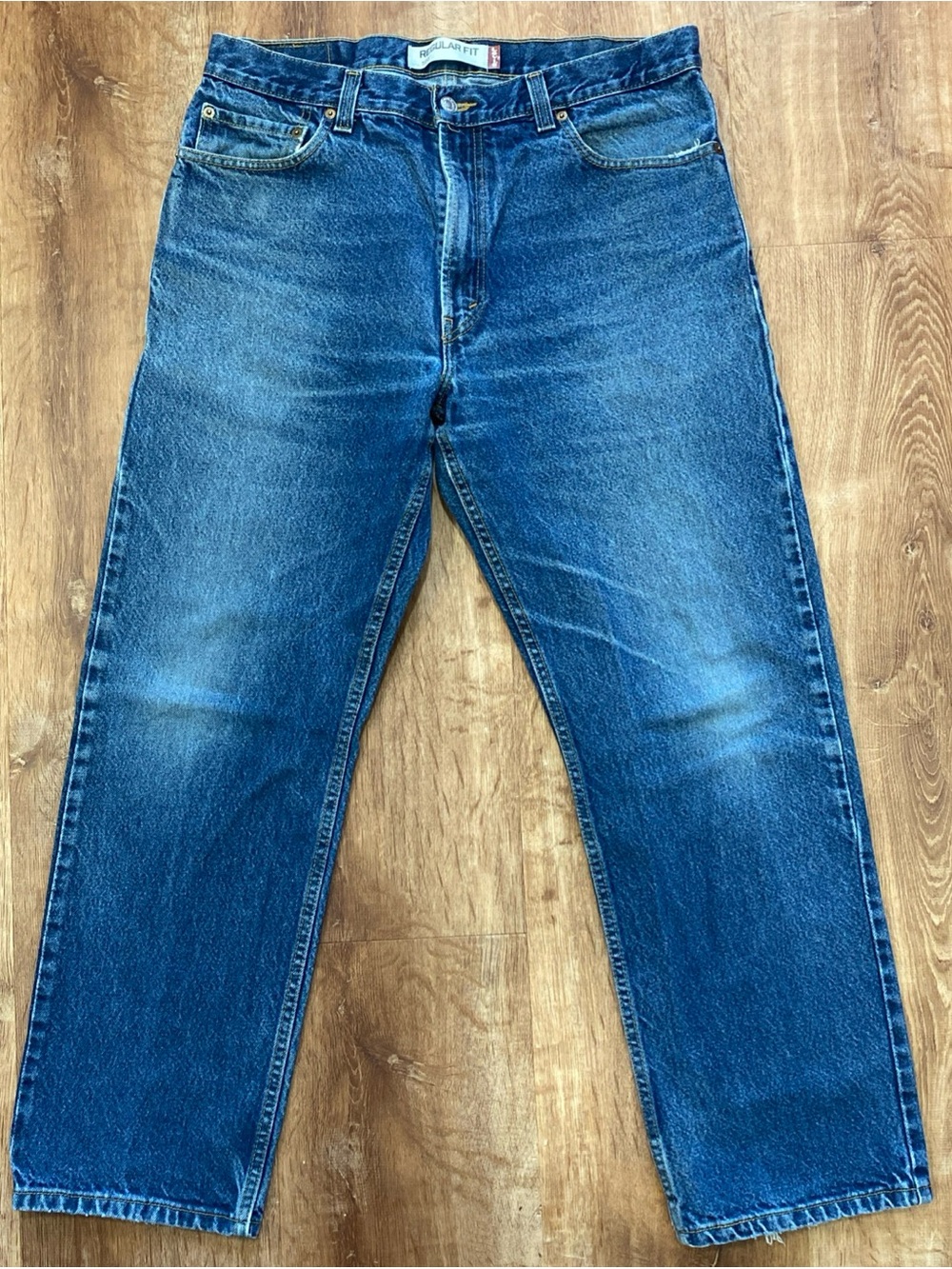 Levi’s 505 Jeans Mens 36x30 Regular Straight Fit Medium Wash Y2K Blue Denim